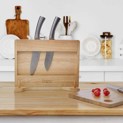 Prosumer's Choice Meat and Vegetable Cutting Boards and Included Stand with Built-In Knife