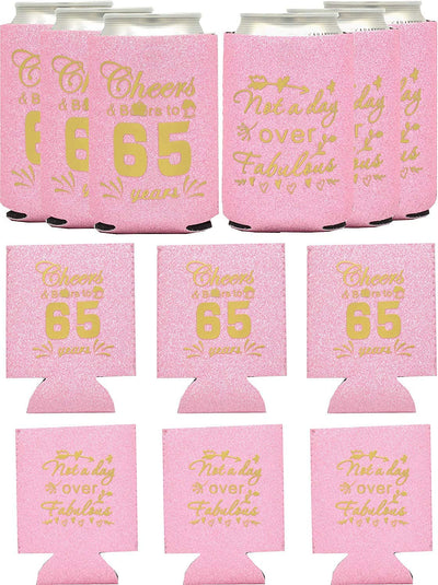 65th Birthday Gifts for Women, 65th Birthday Gifts, 65th Birthday Can Coolers, 65th