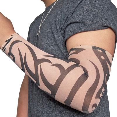 Kicko Tattoo Sleeve 12 Pack - 16 Inch Ink Sleeve - Sleek Fake Arm Tattoo - Sunscreen