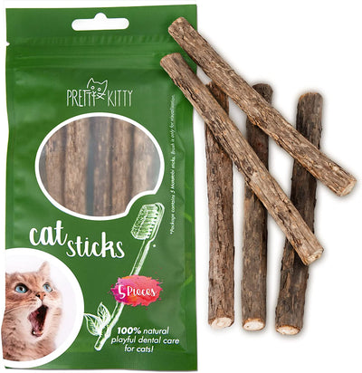 Cat dental care sticks 5x matatabi stick cat made of wood as a cat toy
