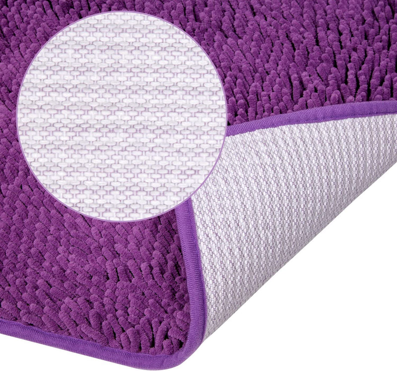 Vdomus Microfiber Bath Rug (Purple 32" X 20"