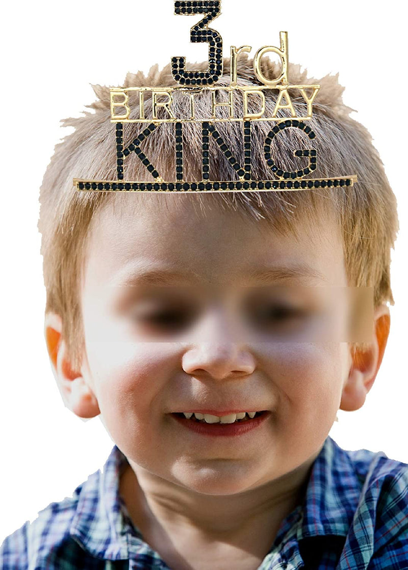 3 Birthday Boy, Birthday Crown for Boys 3, 3rd Birthday Party Supplies Boy 3rd Birthday