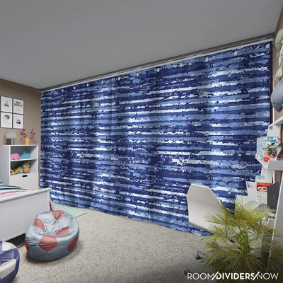 Room/Dividers/Now Ceiling Track Room Divider Kit - The Blue Stripe