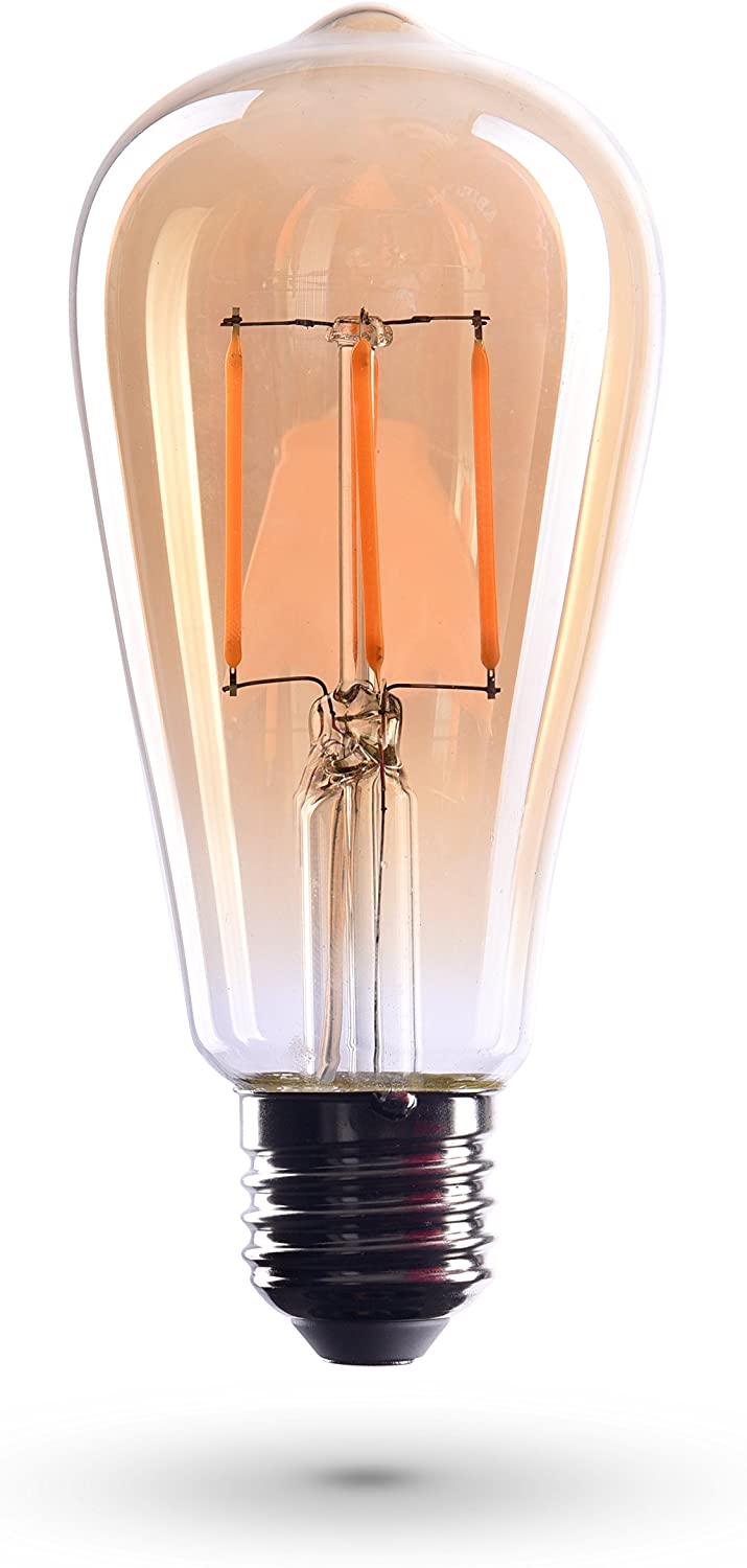 6 x Edison glühbirne E27 version dimmable 4W warm white 230V EL01 antique filament