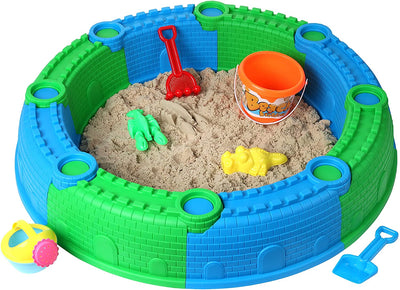 Dazmers Beach Castle Sand Toys Set for Kids, Sandbox Toys for Toddlers, Summer Activities