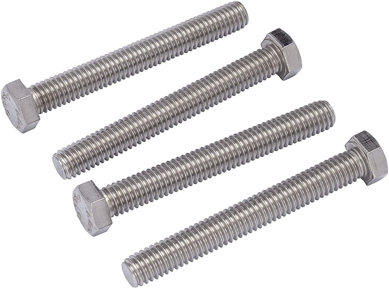 3/8"-16 X 3" (10pc) Stainless Hex Head Bolt, Fully Threaded, 18-8 Stainless