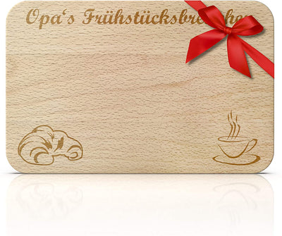 High quality breakfast boards with a suitable engraving for grandma and grandpa
