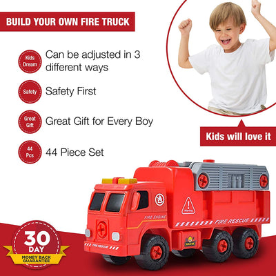 Take Apart Fire Truck with Sounds  Build Your Own Fire Engine Educational STEM Toys