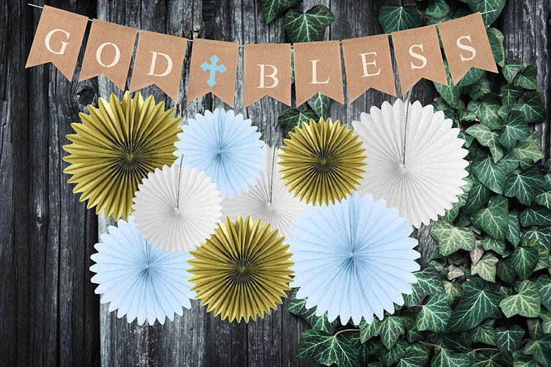 God Bless Baptism Banner | First Communion Party Banner | Christening Decorations