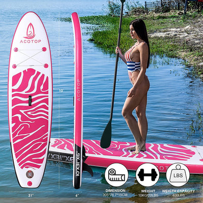 Inflatable Paddle Board, 10'x31 x6 Stand Up Paddle Board, Durable SUP Accessories, Manual