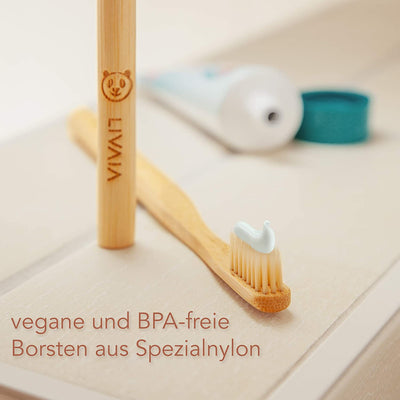 Bamboo toothbrushes 4x bamboo toothbrush made of pure bamboo wood vegan without bpa