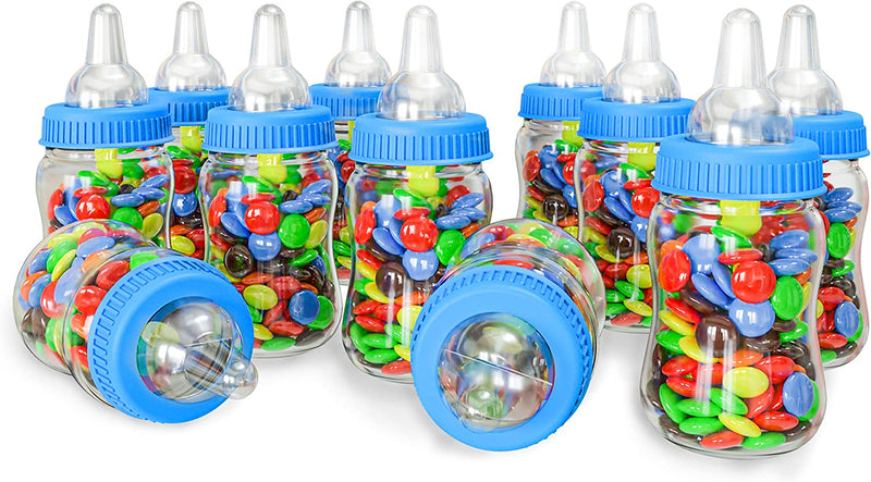 12pcs Fillable Candy Bottle for Baby Shower | Feeder Style Mini Bottle | Candy Gift Box