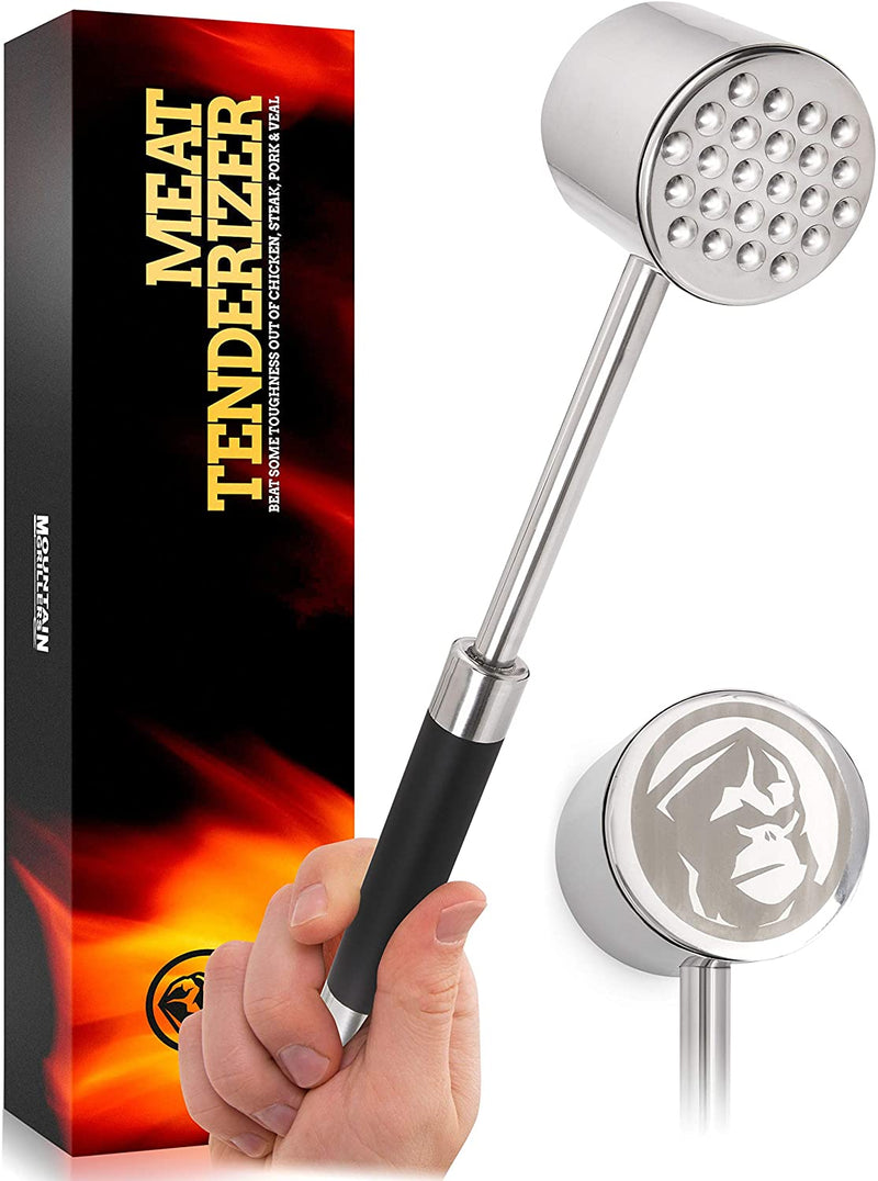 Meat Mallet L For Kitchen  Bbq  Meat Hammer  Meat Tenderizer  Sturdy Stainless