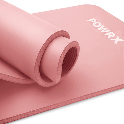 Gymnastics mat i yogamatt (bubblegum 190 x 80 x 15 cm) skin -friendly