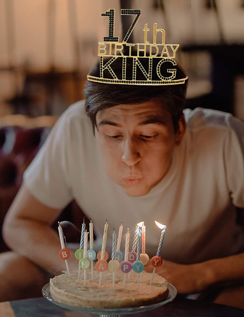 17th Birthday King Crown, 17th Birthday Gifts for Boy, 17th Birthday King Sash, 17th