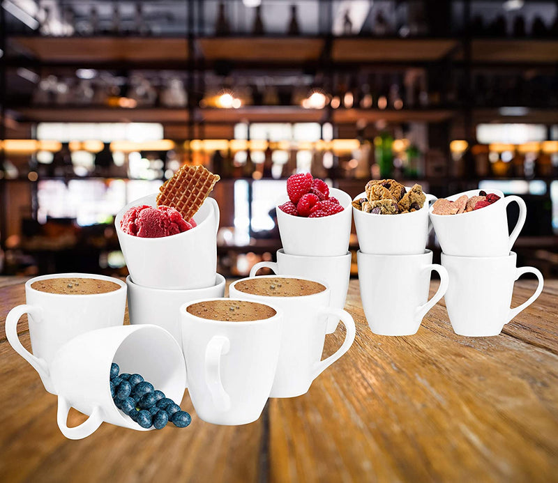 Coffee Mug Set Set of 6 Large-sized 16 Ounce Ceramic Coffee Mugs Restaurant Coffee Mugs
