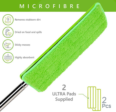 Easy Gleam Ultra PAD. Textured, Non-Scratch Microfiber mop pad. Removes Stubborn Dirt