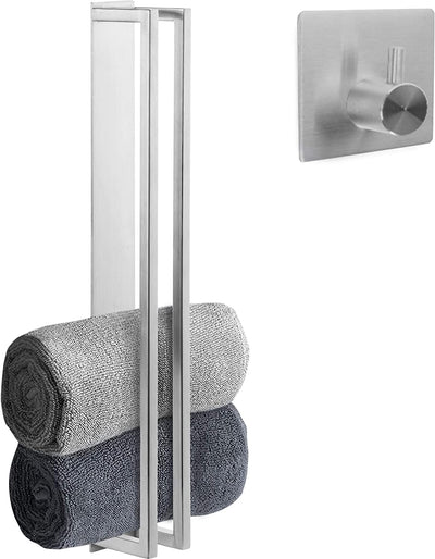 Guest towel holder /bathroom towel holder without drilling self -adhesive