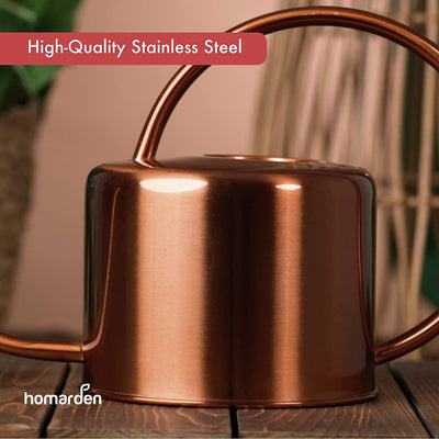 Copper Colored Watering Can For Outdoor And Indoor House Plants, 40Oz