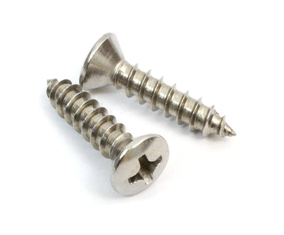 14 X 3/4" Stainless Oval Head Phillips Wood Screw (50pc) 18-8 (304) Stainless Steel
