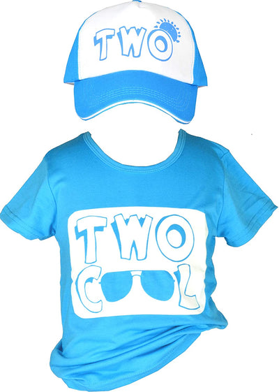 2nd Birthday Shirt Boy, 2nd Birthday Two Cool Shirt and Hat, 2 Year Old Birthday Shirt
