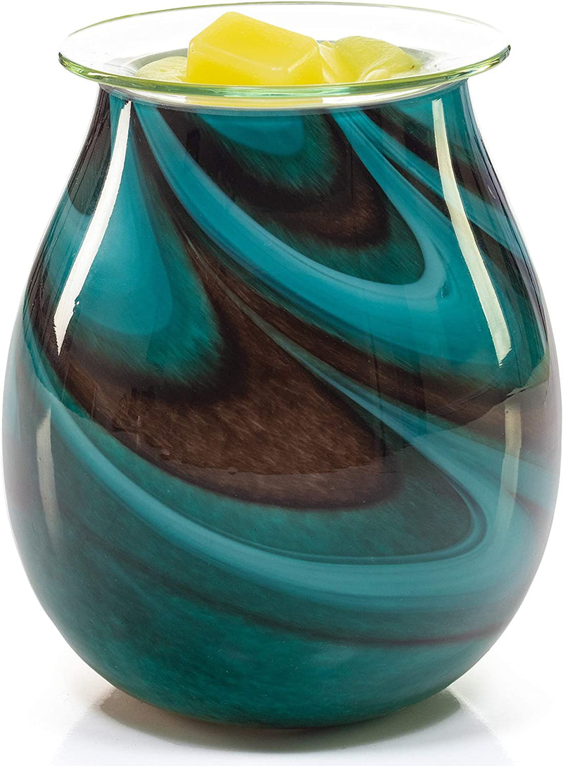 VP Home Radiant Art Glass Fragrance Warmer (Gleaming Serenity