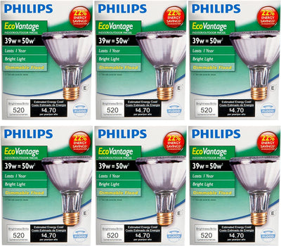 PHILIPS H&PC-65051 428870, 6 Count (Pack of 1), 2900k, 6