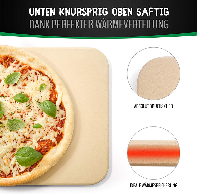 High quality pizza stone and pizza seeds free brush suitable for oven