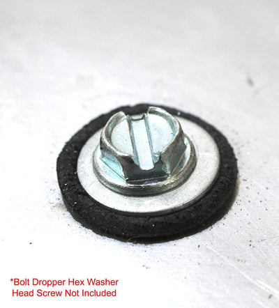 1/2 x 1 OD Stainless EPDM Washers, (50 pc) Neoprene Backed, Choose Size & Qty,