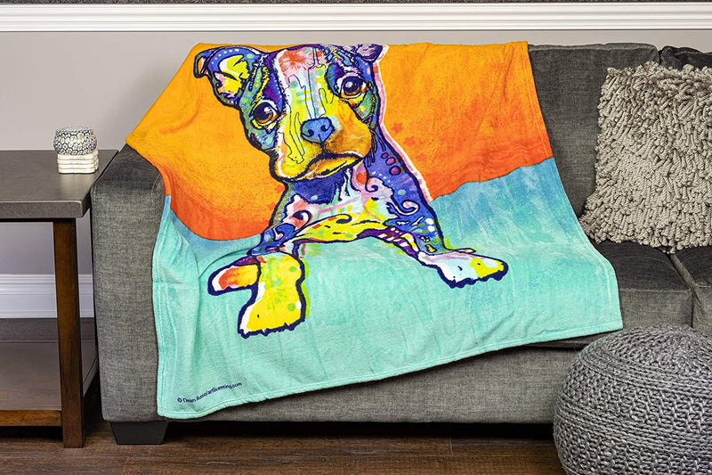 Fleece Throw Blanket by Dean Russo (On My Own Puppy