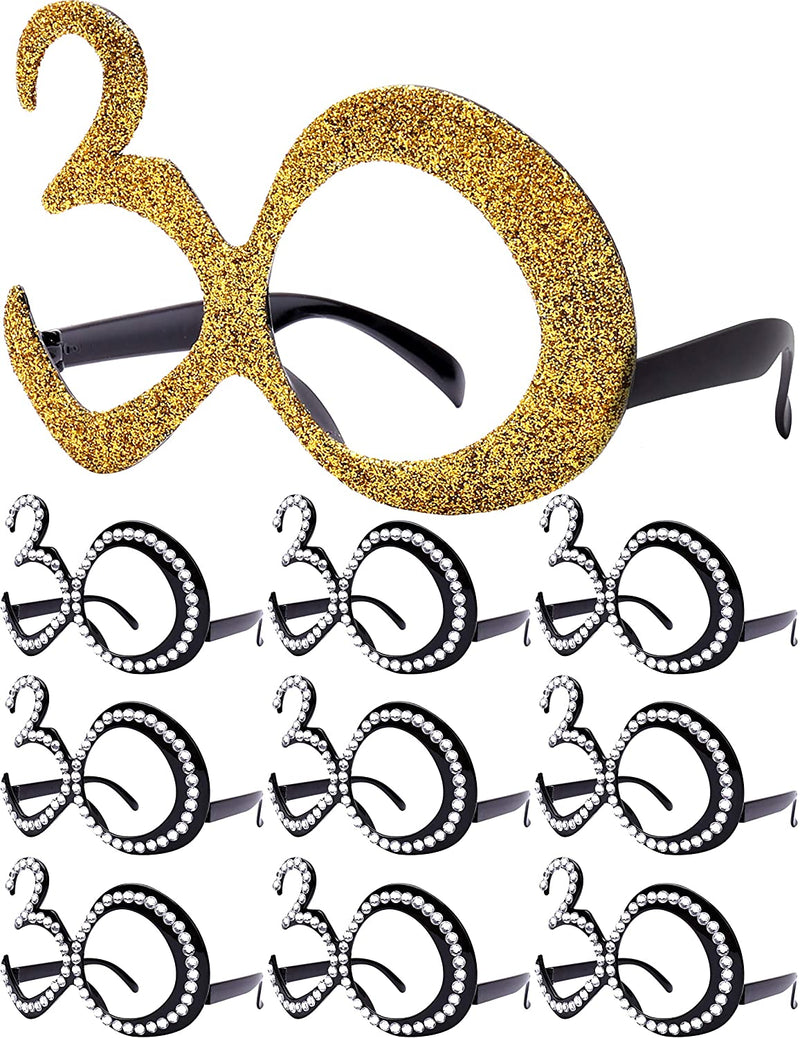 30 Birthday Glasses,30th Birthday Decorations Glasses,30th Birthday Glasses,30th Birthday