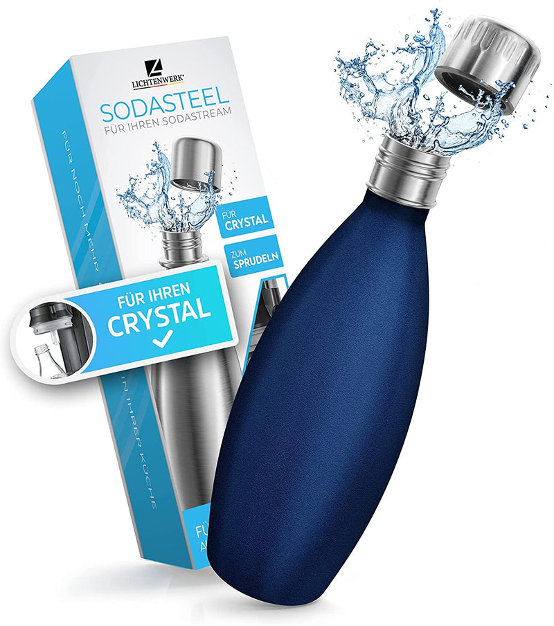 Stainless steel bottle 06L simply take with you with Sodastream Crystal