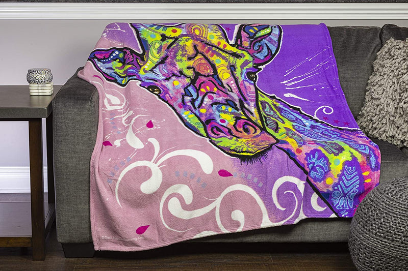 Fleece Throw Blanket by Dean Russo (Mysterio Gaze Cat