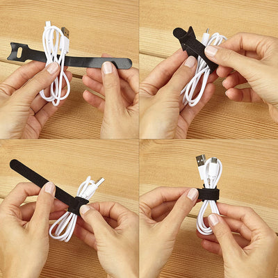 104x Velcro cable tie reclaimable Velcro cable ties 15cm