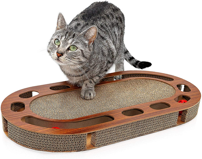 Cat playground Interactive cat toys/scratch board made of corrugated cardboard