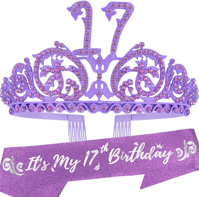 17th Birthday, 17th Birthday Decorations for Girls, 17th Birthday Gifts for Girls, 17th