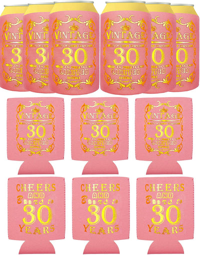 30th Birthday, Dirty 30 Birthday Decorations, 30 Birthday Can Cooler, Cheers to 30 Years