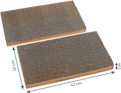 2x replacement scratch board for bamboo frame 42 x 23cm / scratch part for replacing /
