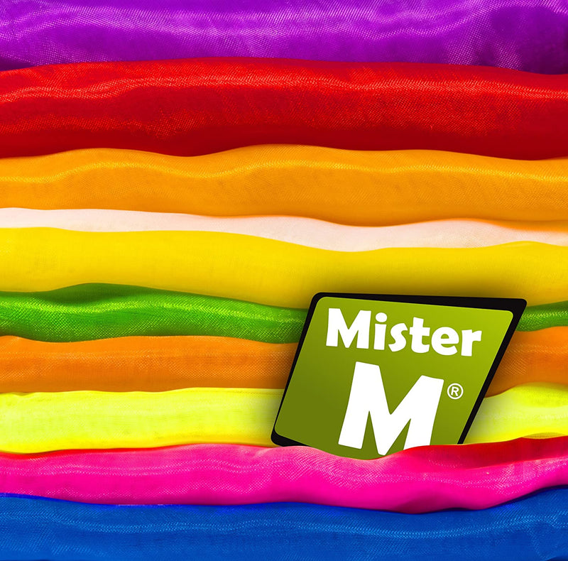 Mister M | Juggling Cloths | 6 Pieces Colorful Chiffon Cloths | 24x24inch Dance Cloths